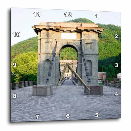 3drose, Bridge, Bagni Di Lucca, Tuscany, Italy - Eu16 Ist0001 - Inti St. Clair, 10x10 Wall Clock