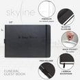 thumbnail image 3 of Skyline Funeral Guest Book, 10''x7'', Black, 3 of 6