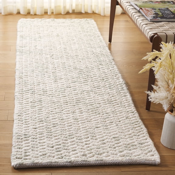 Safavieh Natura Emmalyn Abstract Runner Rug, Green/Ivory, 2'3" x 8'