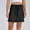 Black, variant on SMihono Women's Drawstring Satin Mini Skirt High Waisted Elegant Casual A-Line Flared Silk Short Skirts for Women Black 8