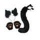 thumbnail image 5 of Conjunto de orejas, cola y patas de zorro, disfraz de zorro de cola larga para Halloween, para escenario negro, 5 of 8