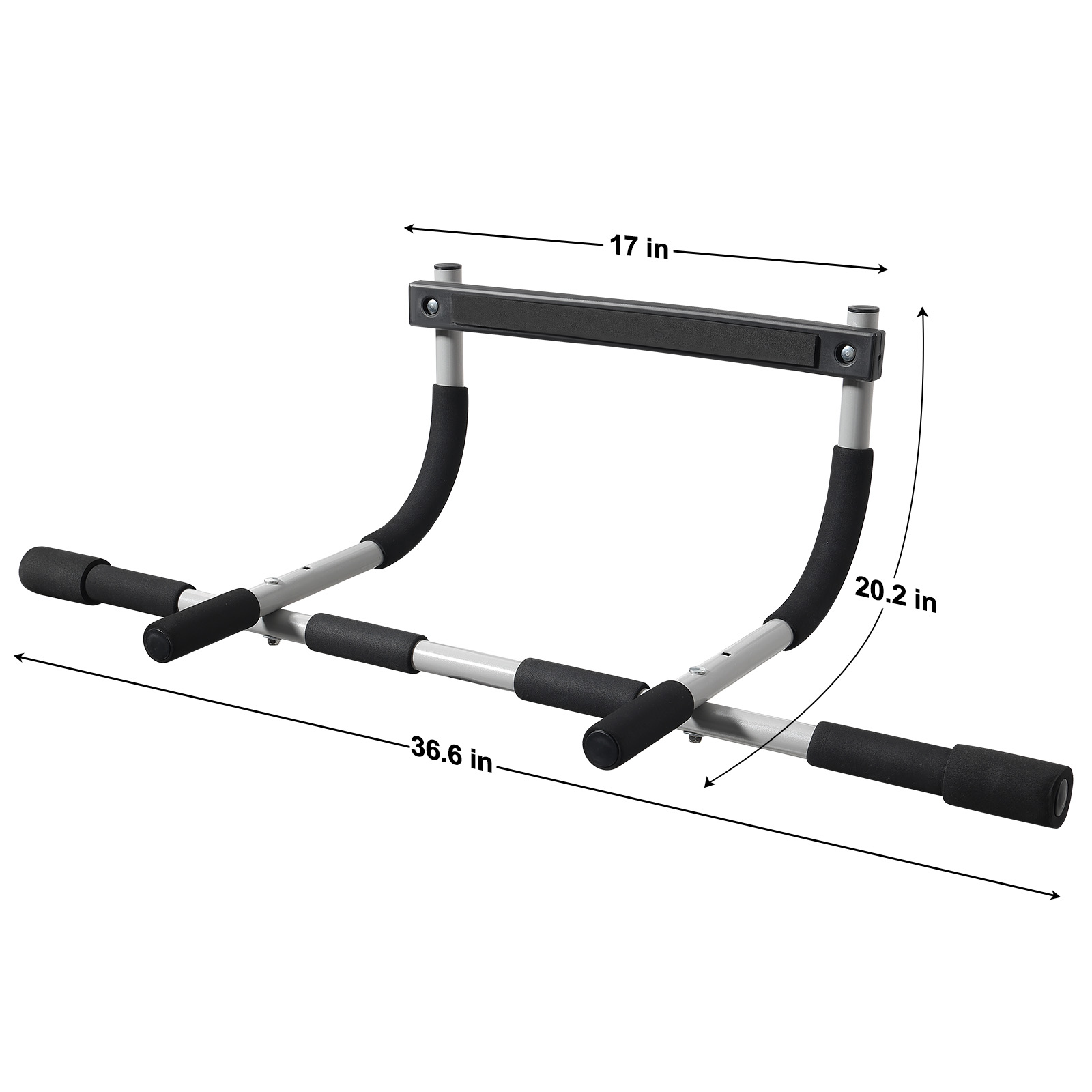 LCOKEIY Doorway Pull Up Bar for Home Gym, 36.6-in Width, Heavy-Duty Steel