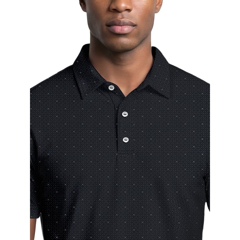 Ben Hogan Men's Gentleman Geo Print Golf Polo Shirt photo 4