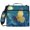 Moonlight Wings, variant on Gradation Of Yellow Colors Printed Zipper Binder with Handle&Shoulder Strap 2 inch 3 Ring 500 300 Sheet Capacity File Folder Organizer