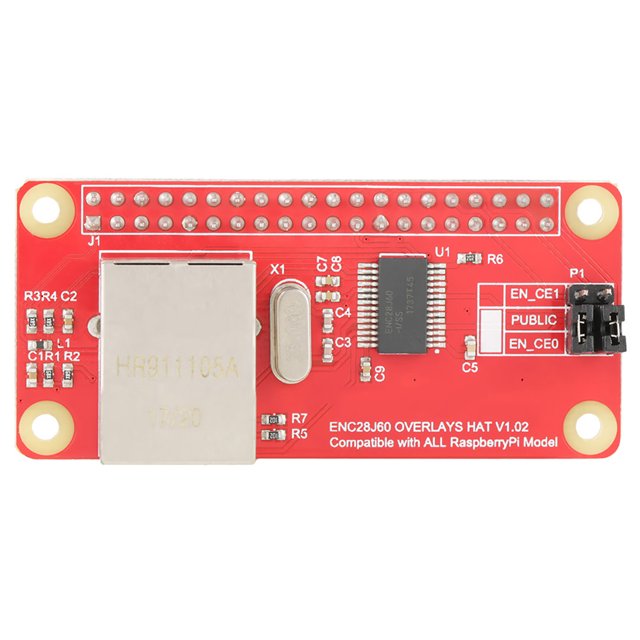 Módulo adaptador de red LAN Ethernet ENC28J60 para placa Raspberry Pi Zero