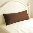 thumbnail image 5 of Ultra Soft Body Pillowcase, Coffee, 20x54 Inch, Brushed Microfiber with Envelope Closure, 1 Pack, 5 of 7