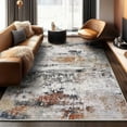 thumbnail image 2 of Conbriboy Area Rug 5x7abstract Living Room Washable Rugs Green Black Non Slip Low Pile Carpet For Bedroom Dining Room Foldable Thin Modern Abstract Rust, 2 of 11