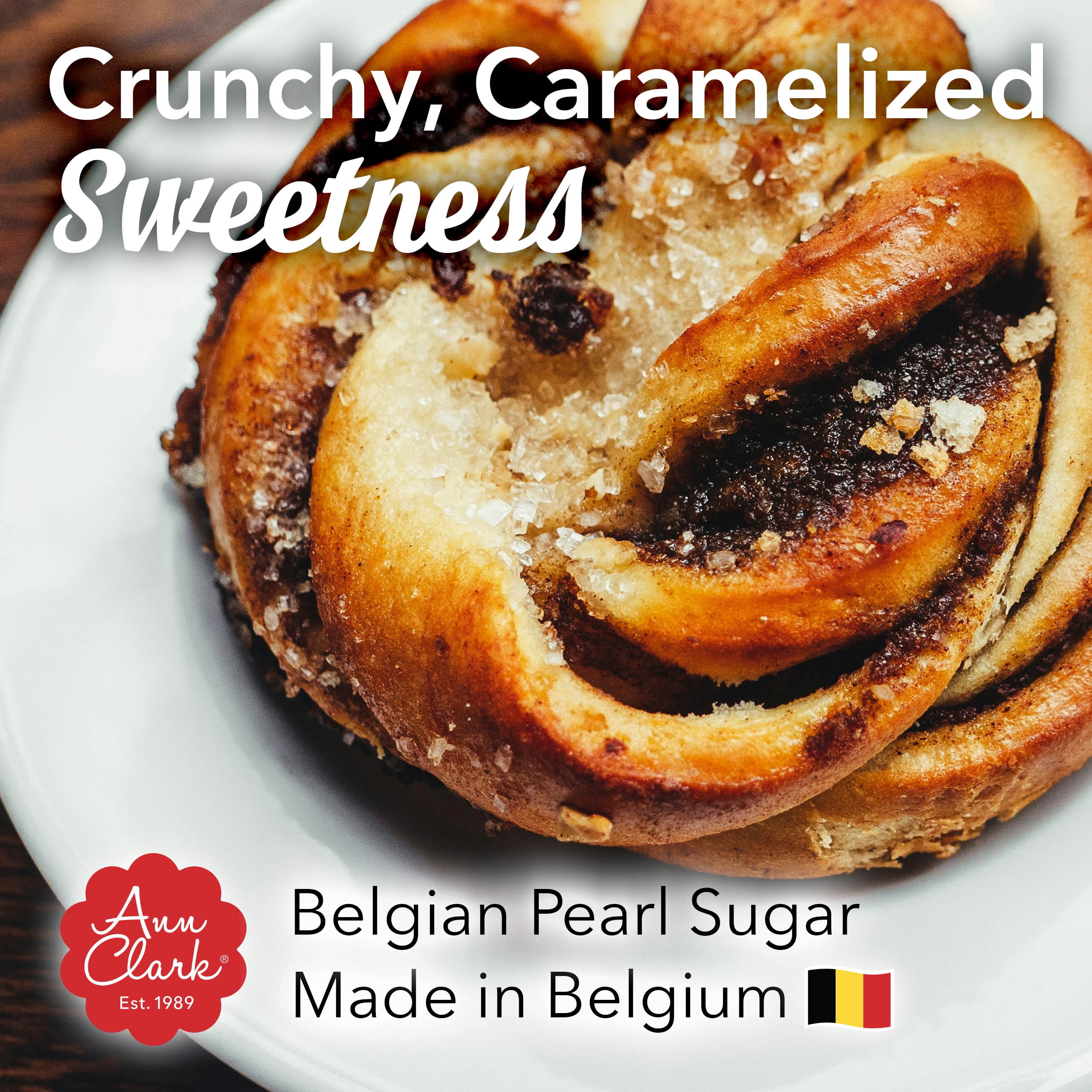 Ann Clark Authentic Belgian Pearl Sugar, 8 oz. (2 Pack)