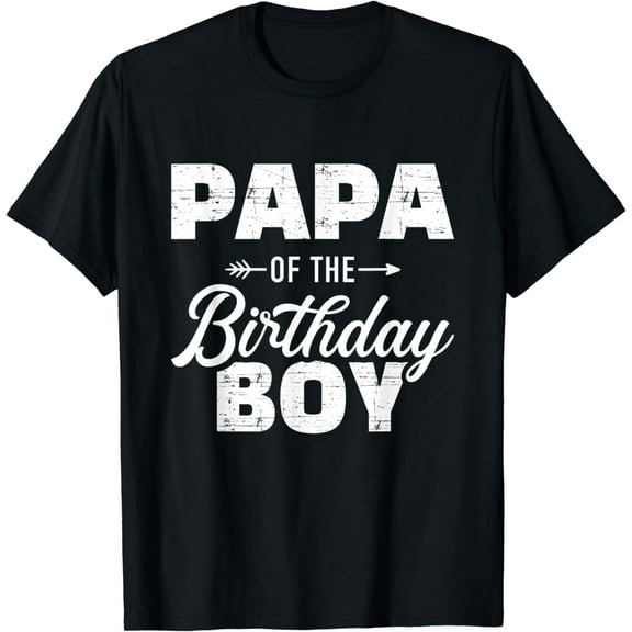 Papa of the birthday boy matching family for grandpa or dad T-Shirt