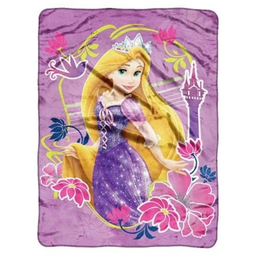 Disney Princess Rapunzel Tangled Micro Raschel Blanket Throw