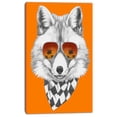 thumbnail image 2 of Fox with Mirror and Sunglasses - Contemporary Animal Art Canvas, 2 of 3