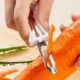 thumbnail image 1 of Éplucheur en Acier Inoxydable Rabot pour Melon et Fruits Éplucheur Ménager Rabot Rabot pour Melon Éplucheur de Cuisine Éplucheur, 1 of 4