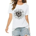 thumbnail image 2 of Sherrylily Summer Women Sunflower Short Sleeve T Shirt Cute Graphic Tees Loose Tops, 2 of 5
