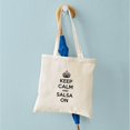 thumbnail image 4 of CafePress - Keep Calm And Salsa On Tote Bag - Unisex Canvas Tote Bag, Beige, 1-Piece, 4 of 6