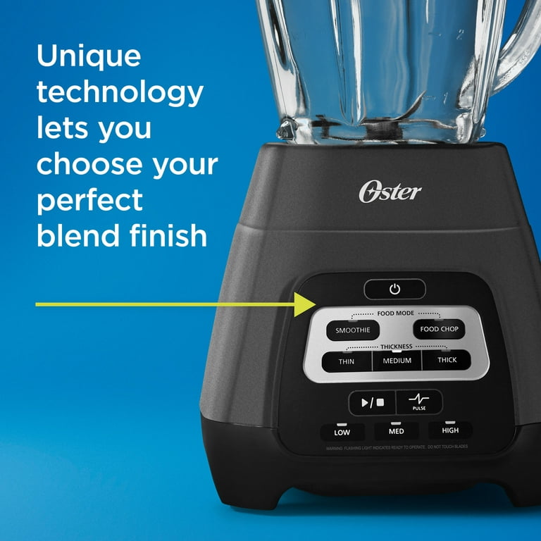 Oster Black & Silver Glass Blender, Plug-In Easy clean 7 Settings Kitchen  Appl.