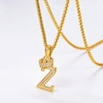 thumbnail image 6 of U7 Initial Z Necklace for Men 14K Gold Plated Crown Hip Pop Monogram Cubic Zirconia Letter Pendant for Women Jewelry Birthday Gift, 6 of 7