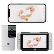 Kodak Cherish C525P 5" Smart Video Baby Monitor with Remote Pan-Tilt Camera and Mobile App