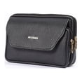 thumbnail image 1 of Riñonera de cuero para hombre, cartera vertical de moda para hombre de mediana edad y mayores, riñonera de piel de vaca para teléfono móvil al aire libre, 1 of 5