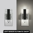 thumbnail image 3 of 2 Pcs Black Cool White 5000K Modern Square Night Light, 3 of 7