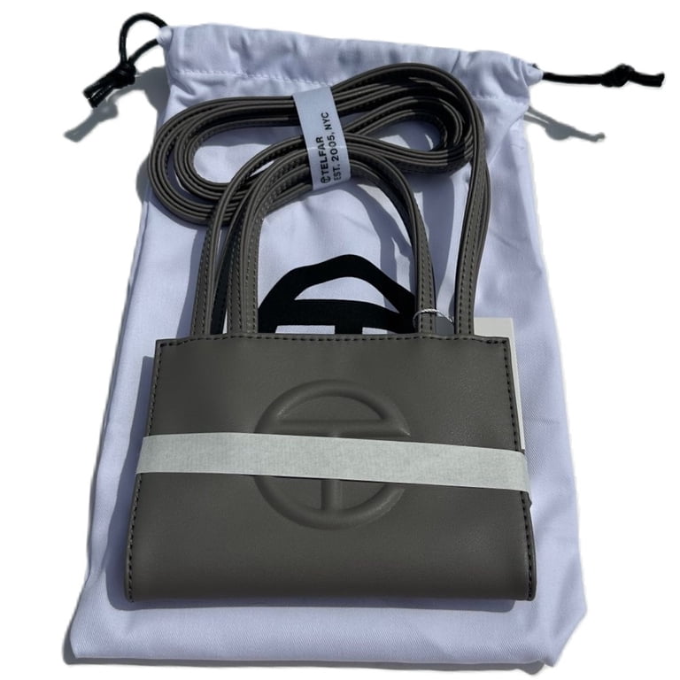 Telfar Small Gray Shopping Bag Double Strap Crossbody - Walmart.com