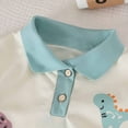 thumbnail image 6 of Baby Boys Clothing Sets Toddler Boy Summer Cute Outfit Dinosaur Print Lapel Polo Shirt and Shorts Set 2 Piece, 6 of 6