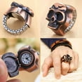 thumbnail image 3 of Tiitstoy Fashion Unisex Retro Vintage Finger Skull Watch Clamshell Watch, 3 of 7