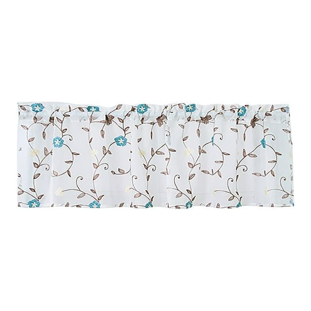 Rideaux à Moins de 10 Rideaux Floraux Rideaux de Cuisine Rideaux Café Rideaux pour Chambre Rideaux à Tringle Rideaux Courts en Dentelle Rideaux en Dentelle 51 X 16 Pouces 1 Panneau