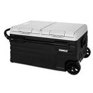 Camco CAM-750 75-Liter Portable Compact Fridge/Freezer | Features Bluetooth Capable Remote Access & 2 Compartments w/Dual Zone Cooling | Adjusts from -4° F to 68° w/2 Cooling Modes ECO & MAX (51520)