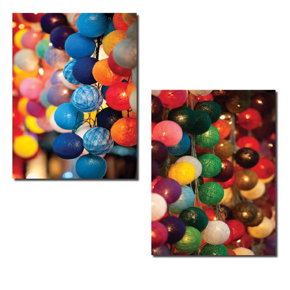 Popular Colorful Lights Photographs; Two 11x14in Poster Prints
