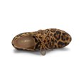 thumbnail image 4 of BLISSFUL STEP Women's Platform Block Heel Lace Up Booties Leopard 9, 4 of 8