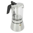 thumbnail image 2 of Greca Coffee Maker,Coffee Moka Pot Visible Cafetera Cubana Stove Top Coffee Maker Moka Pot High-Intensity Output, 2 of 12