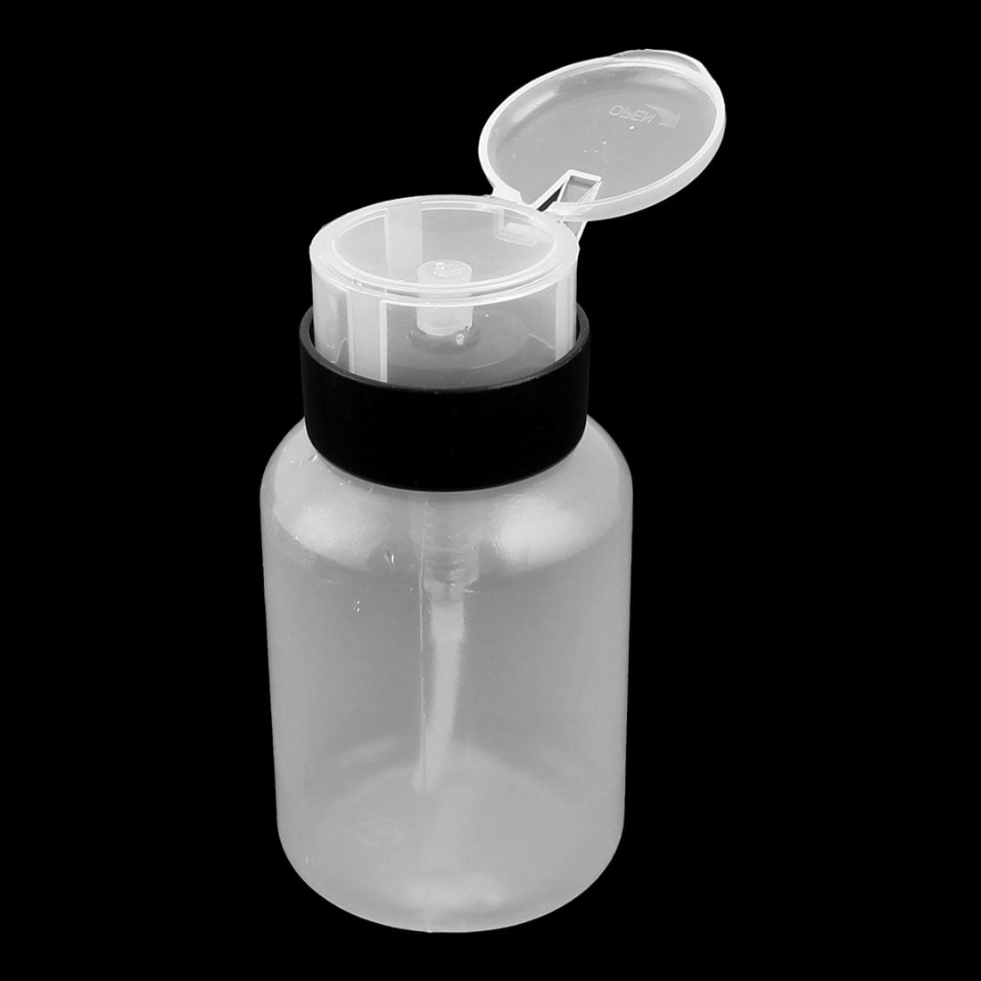 6 Oz 180ml Plastic Push Down Liquid Alcohol Dispenser Bottle Clear