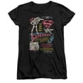 thumbnail image 4 of Superman Superhero Services Women's T Shirt, Black, Large, 4 of 4