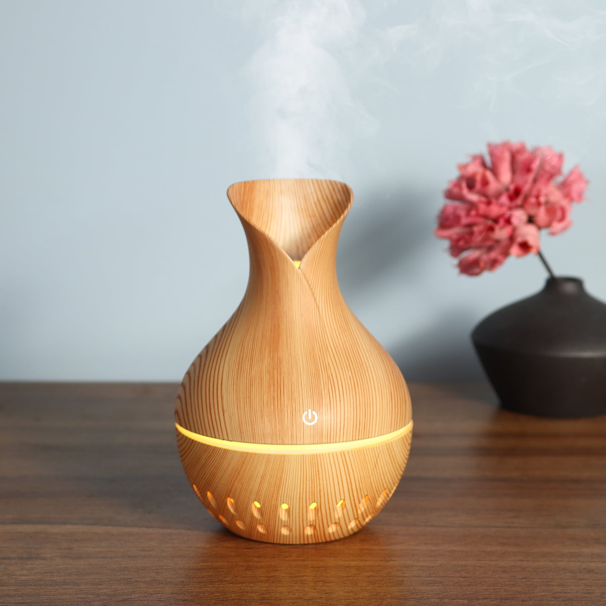 Details about   USB Air Humidifier Cool Mist Diffuser Wood Ultrasonic Essential Oil Aromatherapy 