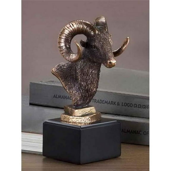 Marian Imports 55161 Ram Head Sculpture - 4 x 8 in.