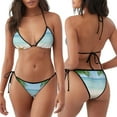 thumbnail image 3 of Balery Starfish in Beach Pijama Estampado Bikini de Dos Piezas para Mujer - Conjunto de Bikini Ajustable Sexy y Cómodo para Playa, 3 of 6
