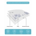 thumbnail image 5 of Blue Spring Floral Twin Size Down Alternative Comforter, Lightweight Comforter Quilt Bedding Set with Pillow Shams Watercolor Botanical Summer Vintage All Seasons Bed Comforter Duvet Insert 68"x86", 5 of 7