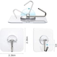 thumbnail image 2 of Ganchos de pared de doble cara, ganchos de pared de doble cara emparejados, ganchos de pared resistentes, ganchos para baño, cocina o hogar Ormromra HMXY015-1, 2 of 3