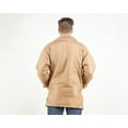 thumbnail image 3 of Beige Suede Sheepskin Shirt Coat Men suede coat western coat winter faux shearling jacket vintage clothing coat, 3 of 4