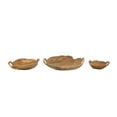 thumbnail image 2 of A&B Home Teak Bowls with Handles - Set of 3 - Brown, 2 of 6