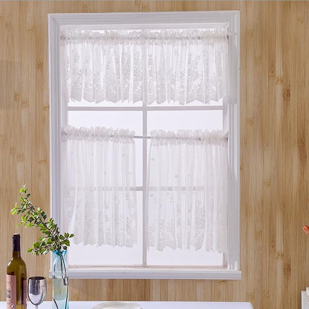 Panel Simple de Cenefa de para Ventana Pequeña , 137x61cm 137x61cm perfecl Niveles de ventana de encaje bordado