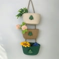 thumbnail image 5 of SLYNSHome Over the Door Hanging Basket,3-Tier Woven Cotton Wall-Mounted Storage Organizer Bag Decorative Hanging Kitchen Baskets, 5 of 6