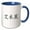 Blue/White, variant on 3drose, Emily - My Name in Chinese Characters - Traditional Writing Letters, 11oz Two-tone Yellow Mug
