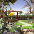 thumbnail image 4 of Lampe de Jardin Solaire LED Résine Mignon Animal Forme Statue Décor Artisanat, Chien, multi, 4 of 6
