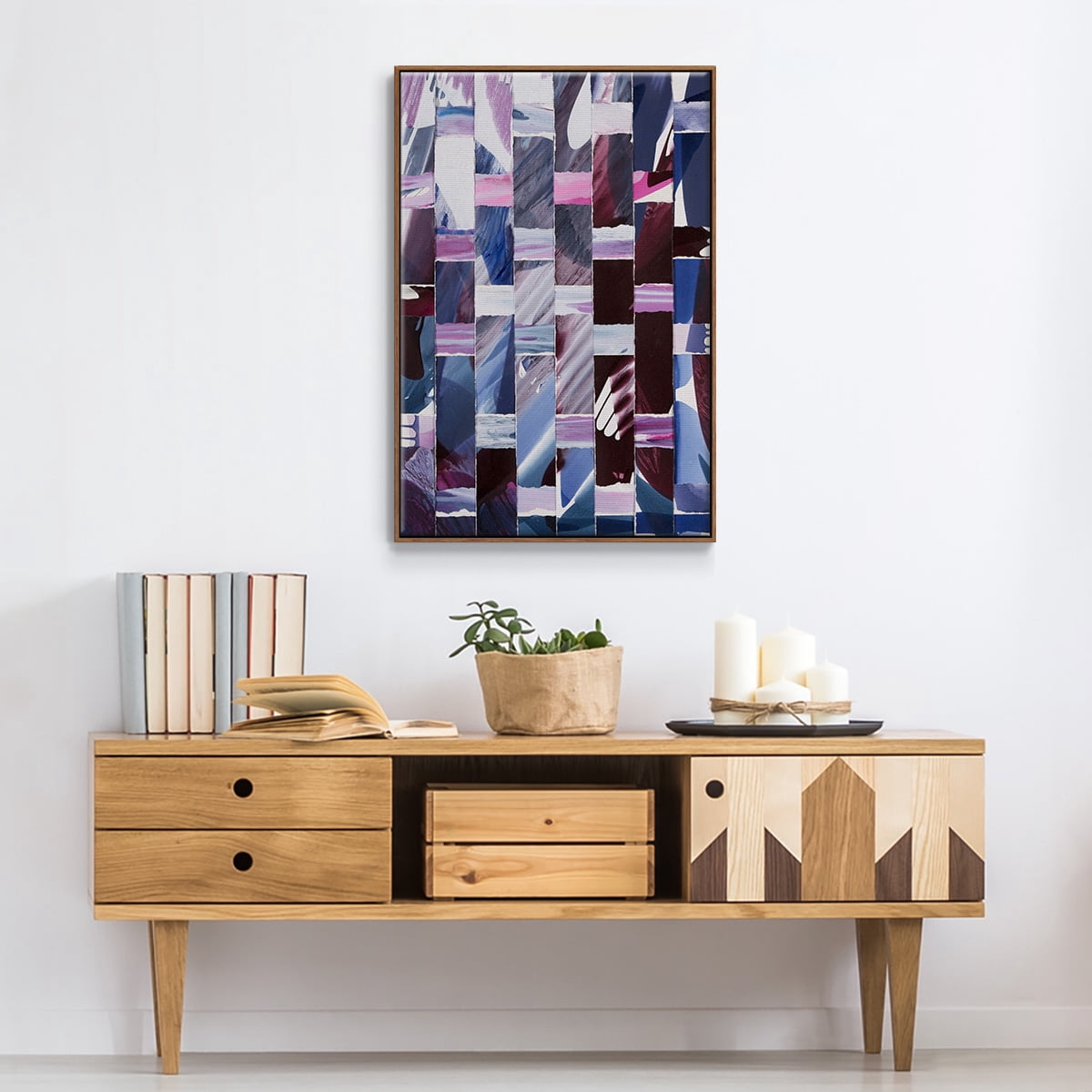 Dream Portals Framed Premium Gallery Wrapped Canvas - Ready to Hang - 27 x 41 - Walnut Floating Frame