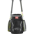 thumbnail image 3 of Rawlings Youth R400 Baseball Backpack (Black), 3 of 6