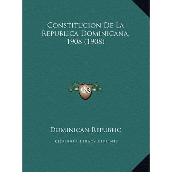 Constitucion de La Republica Dominicana, 1908 (1908)
