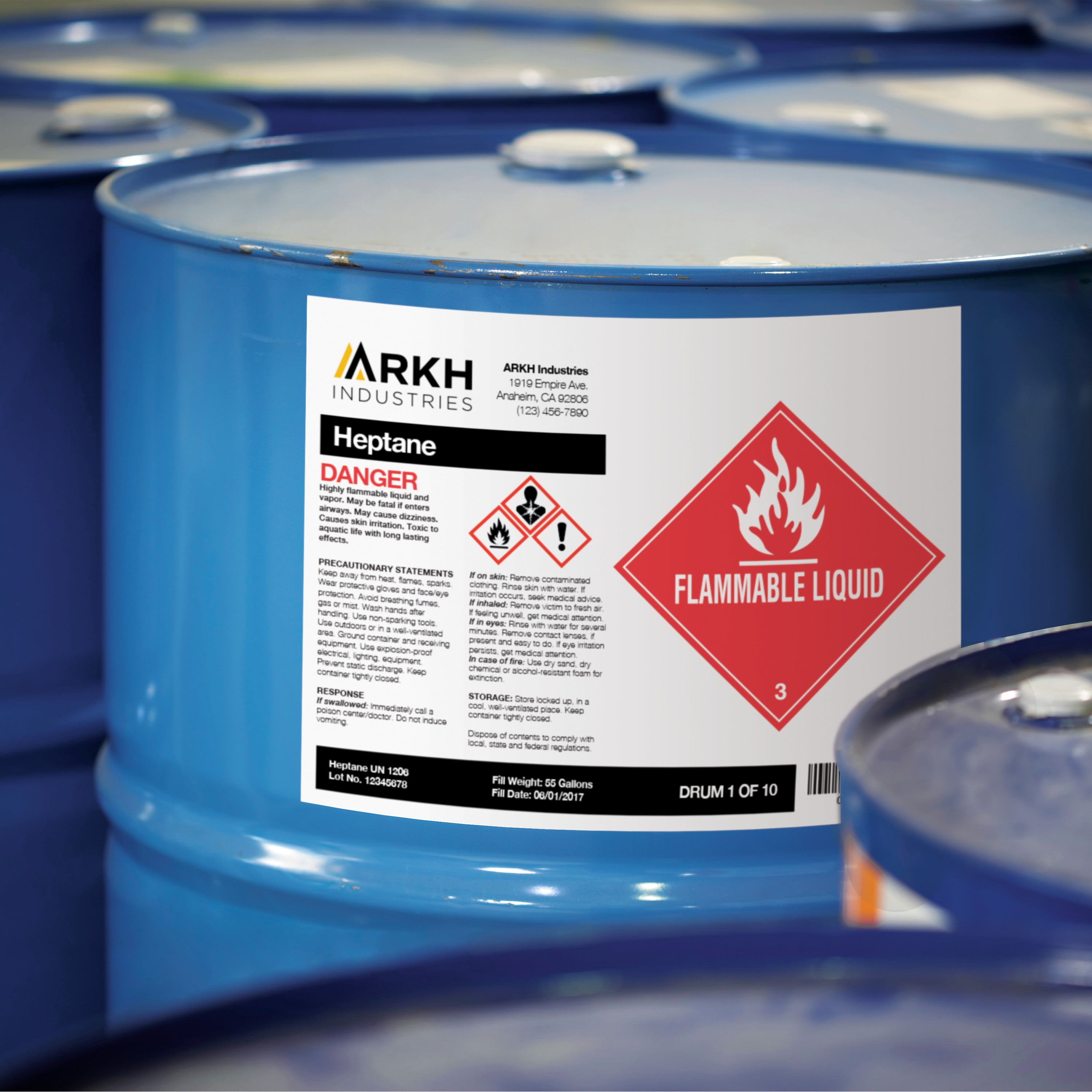 Avery UltraDuty GHS Chemical Labels for Laser Printers, Waterproof, UV Resistant, 8-1/2