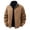 Khaki, variant on GrmtClth Mens Stylish Jacket Varsity Bomber Light Wind Resistant Long Sleeve Business Travel Coat Black XL