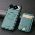 thumbnail image 2 of for Google Pixel 7 Case Wallet with Card Holder for Women Men Compatible with Magsafe Wallet Detachable Magnetic 2 in 1 Stand Credit Card Slots PU Leather Shockproof Phone case-Off, Green, 2 of 9